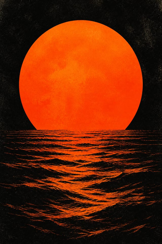 Red sun